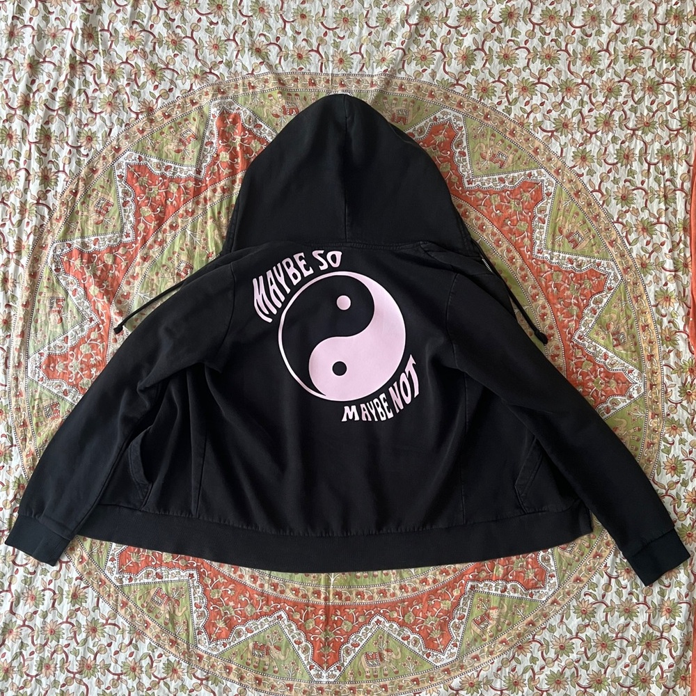 Maybe So Maybe Not Phish H&M Jacket (Women’s M - Light Pink/Black)